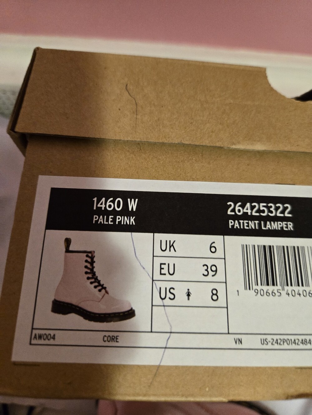 Dr. Martens Pink Leather Boots - Picture 7 of 7